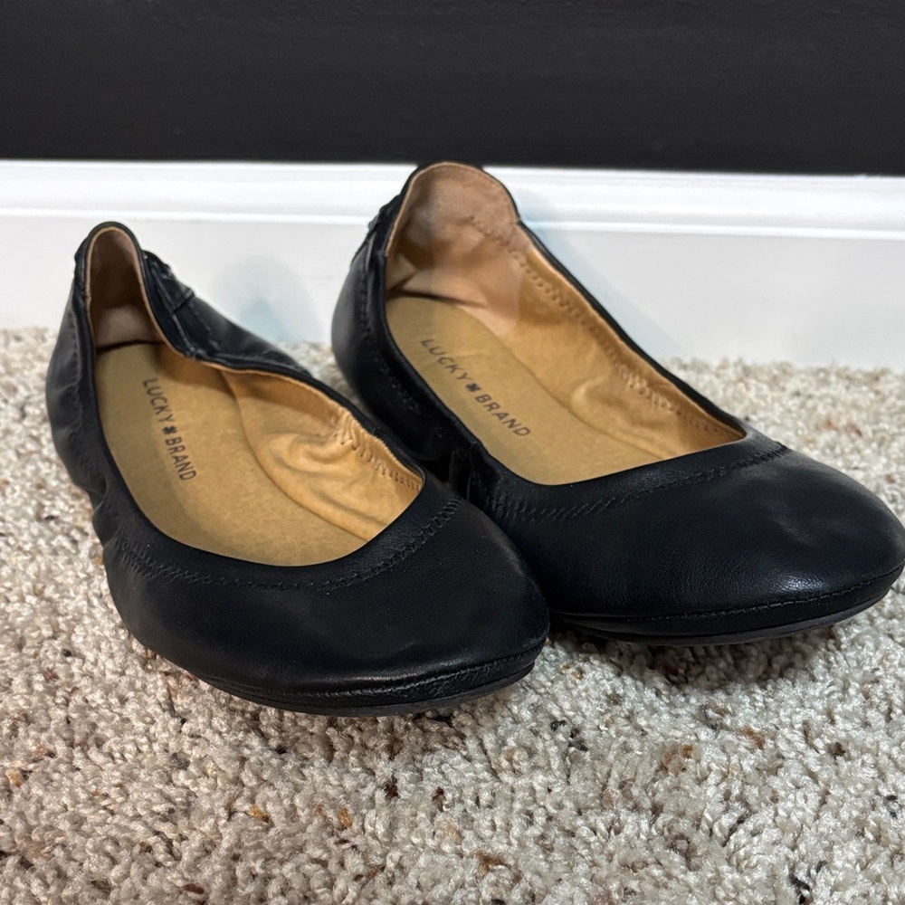 Lucky Brand Women's Classic Black Flats Women’s size 8